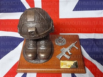 Royal Engineers Regiment Boots and Virtus Helmet
